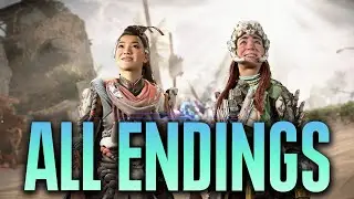 Horizon Forbidden West Burning Shores DLC - ALL Endings + Epilogues - All Post Game Stuff!