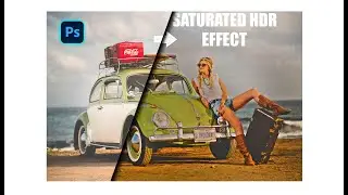 How To Create Saturated HDR Effect in Photoshop.Photoshop Tuotrial!