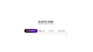 Elastic Tabs using HTML | CSS | JAVASCRIPT