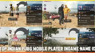 #TOP YOUTUBER PUBG ID #scout#gamexpro#G Guruji#Legend X#Crow