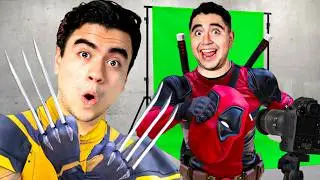 GRABÉ CON DEADPOOL Y WOLVERINE EN LA VIDA REAL!