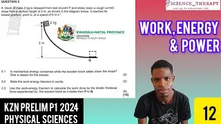 WORK, ENERGY & POWER | KZN PRELIM P1 2024 | GRADE 12