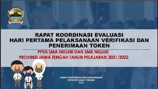 Rapat Koordinasi Evaluasi Hari Pertama Pelaksanaan Verifikasi Penerimaan Token