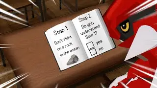 Groudon and Kyogre try to take a test...
