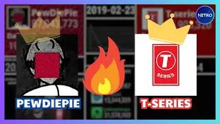 Subs Battle: PewDiePie vs T-series: Every Day (2018 - 2019)