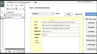 Google Forms and Formmule to Send Confirmation Emails