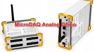 MicroDAQ Real time sine wave generation & read sensor values