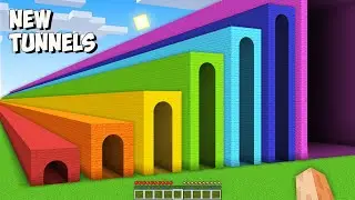 Where does THE TALLEST TUNNELS lead in Minecraft? I found THE LONGEST NEW TUNNELS of ALL SIZES!