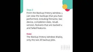 View Backup History