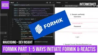 Formik Part 1 - Getting Started: 5 Cara Initiate Formik | Dev Insight | MauCoding