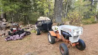 THE TENT , Cutting Down Another Tree at the Backwoods Cabin.