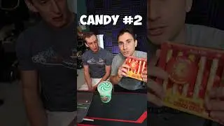 Eating Pickle Cotton Candy!