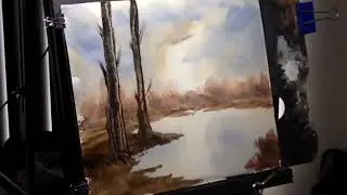 Fall watercolor painting 2024 edit