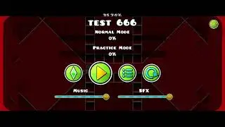 Самый странный уровень в Geometry Dash тест 666 Там шесть монеток