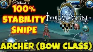 [ARCHER/BOW CLASS] A COMBO WITH HIGH DAMAGE AND 100% STABILITY ON SNIPE - Toram Online