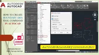 AutoCAD Boundary Command!!How to use&create a boundary!!AutoCAD Boundary? Boundary command in hind?