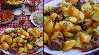 Готовим! Тушеная картошка с мясом