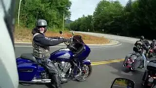 Trucker riding with cops