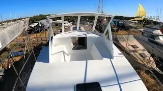 Sailing QC # 106 |  Splash of Paint on the Aft Deck  | Steel Sailboat Restoration