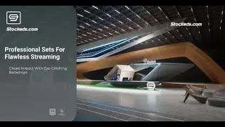 Talk show MS3E | Unreal Engine Corporate Virtual Set | Integrated With Aximmetry