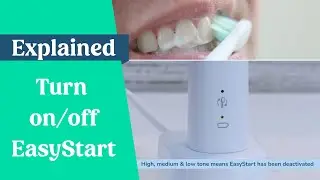 How to turn on/off Sonicare EasyStart