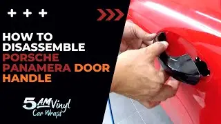 How to disassemble a 2018 Porsche Panamera door handle
