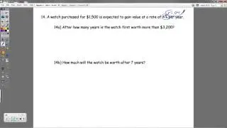 Algebra 1 - (OLD VERSION) Unit 4 Review Packet (Exponential Functions)