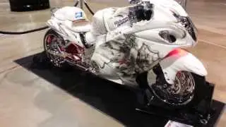 White Hayabusa at 2013 V 103 Car and Bike Show