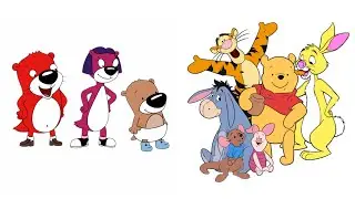 Peanut, Baby Butter and Jelly Meets Winnie The Pooh and Friends
