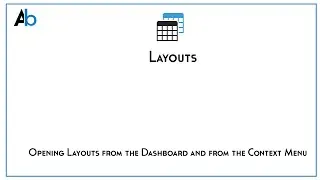 Layout Function: Loading Layout from Dashboard and Context Menu