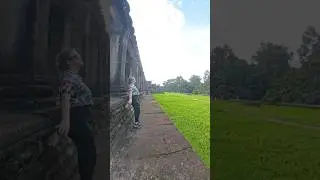 Something so peaceful and magical visiting Angkor Wat in Cambodia🇰🇭💖 #cambodia #angkorwat