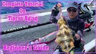 DQ Complete Tutorial on Tiprun Eging/ Boat eging 101/  Squid fishing on boat
