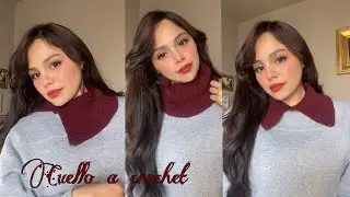Cuello a Crochet sin costura- Con menos de 100 gr.