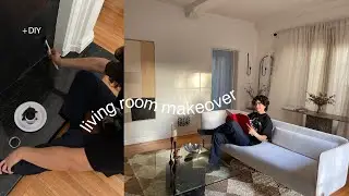 EXTREME LIVING ROOM MAKEOVER + DIY | Parisian Aesthetic