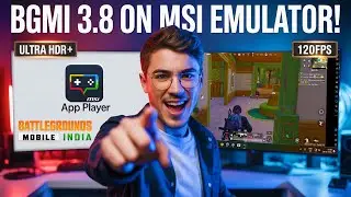 Play BGMI 3.8 on PC | MSI App Player Pie64 bit | Ultra + HDR 120Fps | New Update 