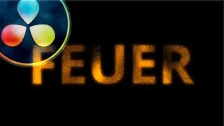 DaVinci Resolve 🔥 Feuer Text mit Partikeln schnell und cool