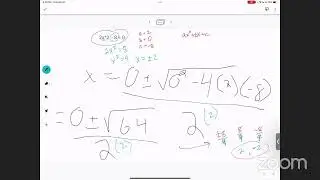 Alg - quadratics
