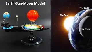 Manual Control Sun Moon Earth Model School Science Teaching Instruments Solar System