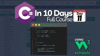 C# Full Course in 10 Days using W3Schools | Day-11 of W3Schools C# Tutorial