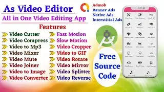 Video Editor Android Studio Source Code Free | Video Editor Source Code | Full Tutorial Hindi हिन्दी