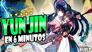YUN JIN BUILD EN 6 MINUTOS 🔥💙 - Guía build Yunjin - Genshin Impact