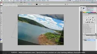 Straightening photos in Adobe Photoshop CS5