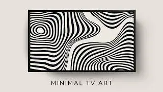 2 Hours of Relaxing Abstract Wave Pattern for a Calm and Focused Atmosphere | 4k Frame TV Art