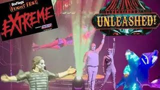 Six Flags Fright Fest EXTREME | UNLEASHED Great Adventure Circus Style Performance!