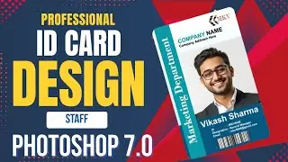 Staff ID Card Design in Photoshop 7.0  Step-by-Step Tutorial 