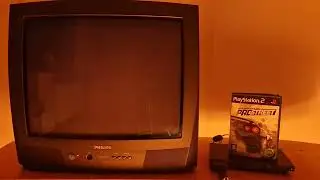 Need for Speed ProStreet   playing on PS2 and CRT TV
