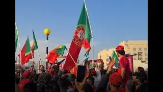 Portugal Fans Qatar Road Show | Portugal Fans Celebration at Doha Metro Station | FIFA World Cup