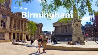 Midday walk in Birmingham City Centre | Summer Time | Town and City Walks
