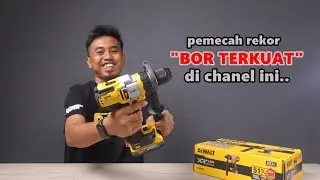 DeWALT DCD999N, cordless brushless hammer drill/ bor cordless yg paling kuat yg saya cobain saat ini