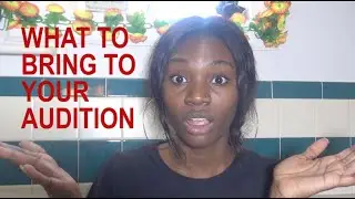 What To Bring To An Acting Audition